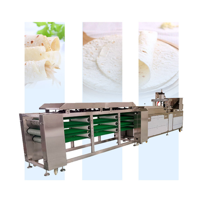 Stainless Steel Wheat Flour Tortilla Making Machine With Two Heads