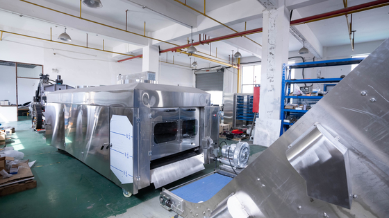 220V / 380V PLC Alloy Steel Tortilla Production Line With 0-300C Temperature Control