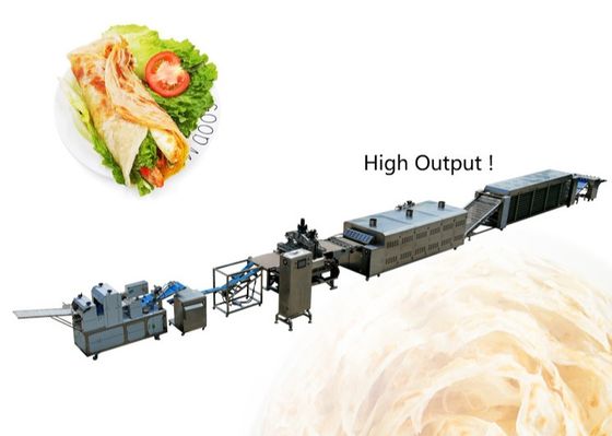 3800pcs/h Commercial Tortilla Machine , 270mm Commercial Flour Tortilla Maker